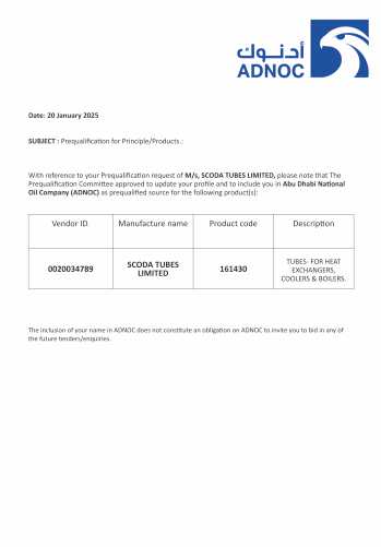 ADNOC Certificate